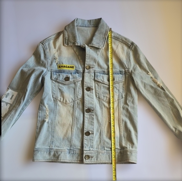 Bibisama "Hagane" Anime Inspired Streetwear Unisex Demin Jacket Size 1 - Picture 12 of 16